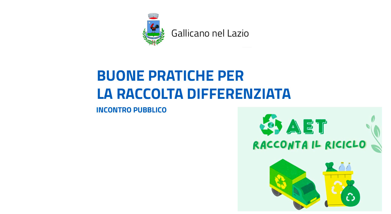 Locandina Raccolta differenziata